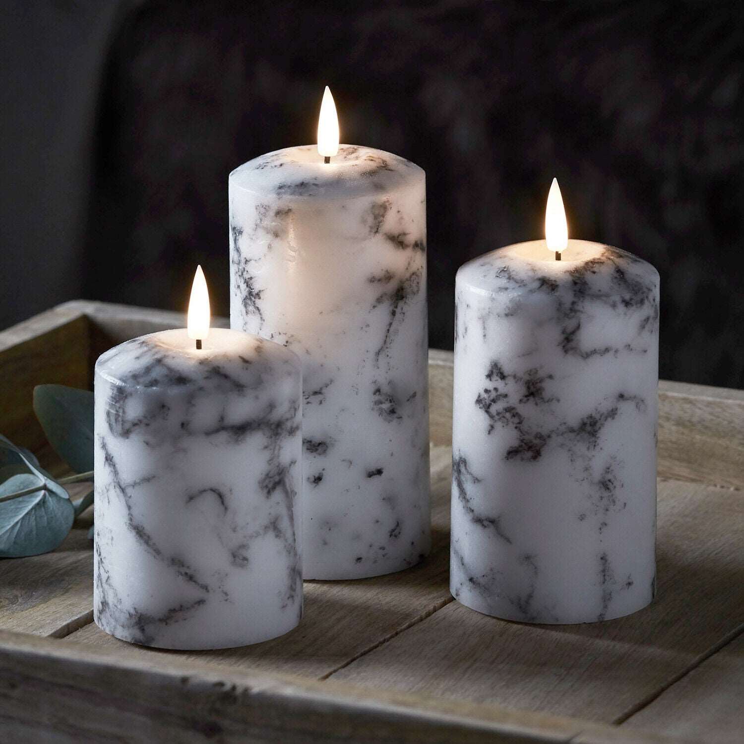 Black led deals flameless candles