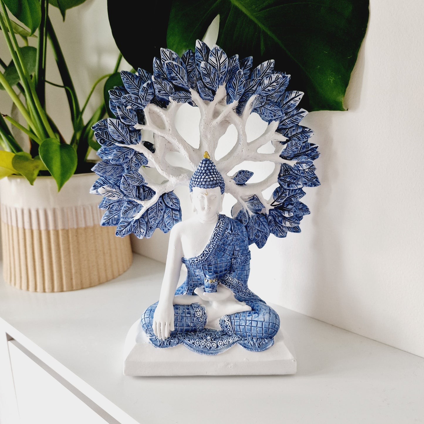 Denim Buddha Tree of Life Statue