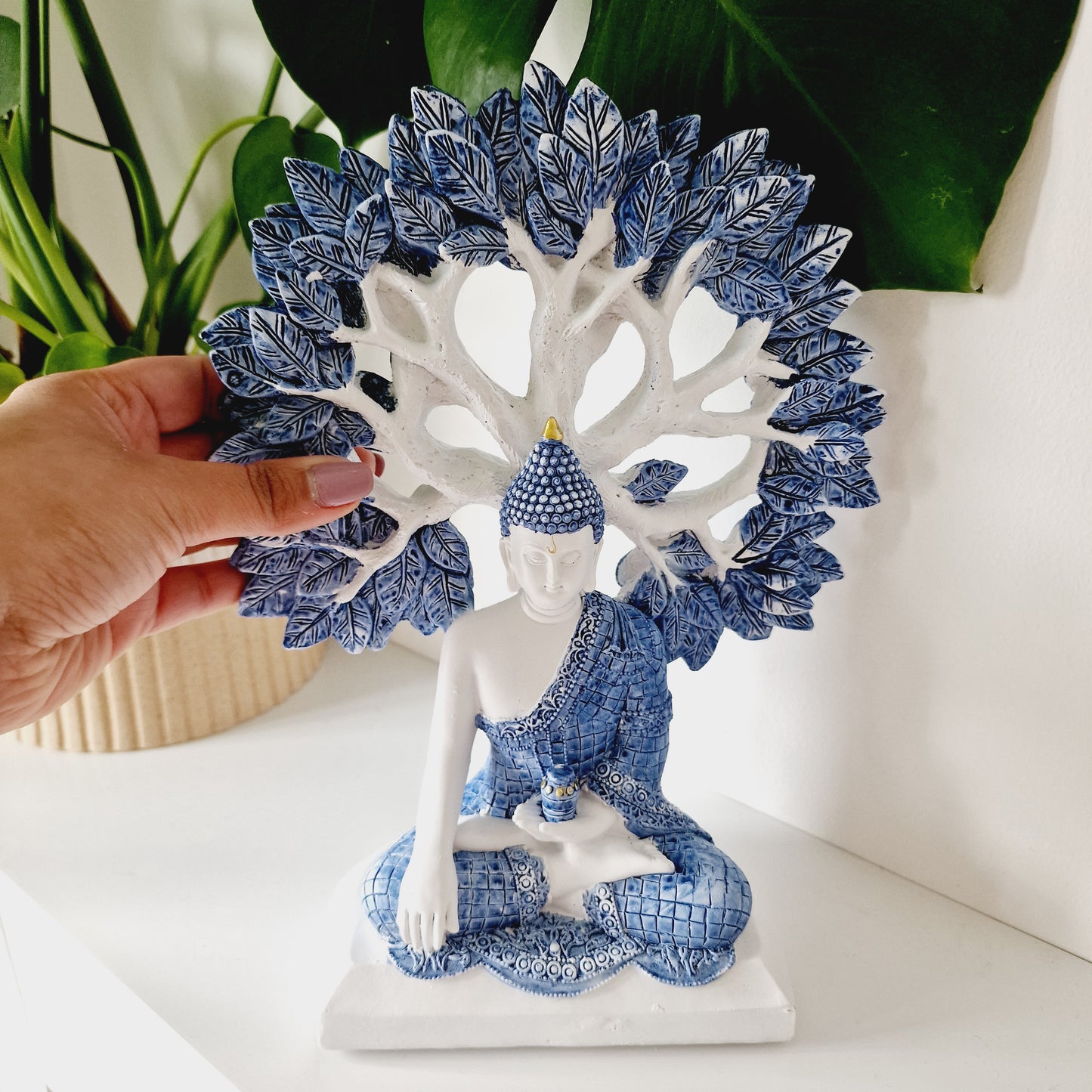 Denim Buddha Tree of Life Statue