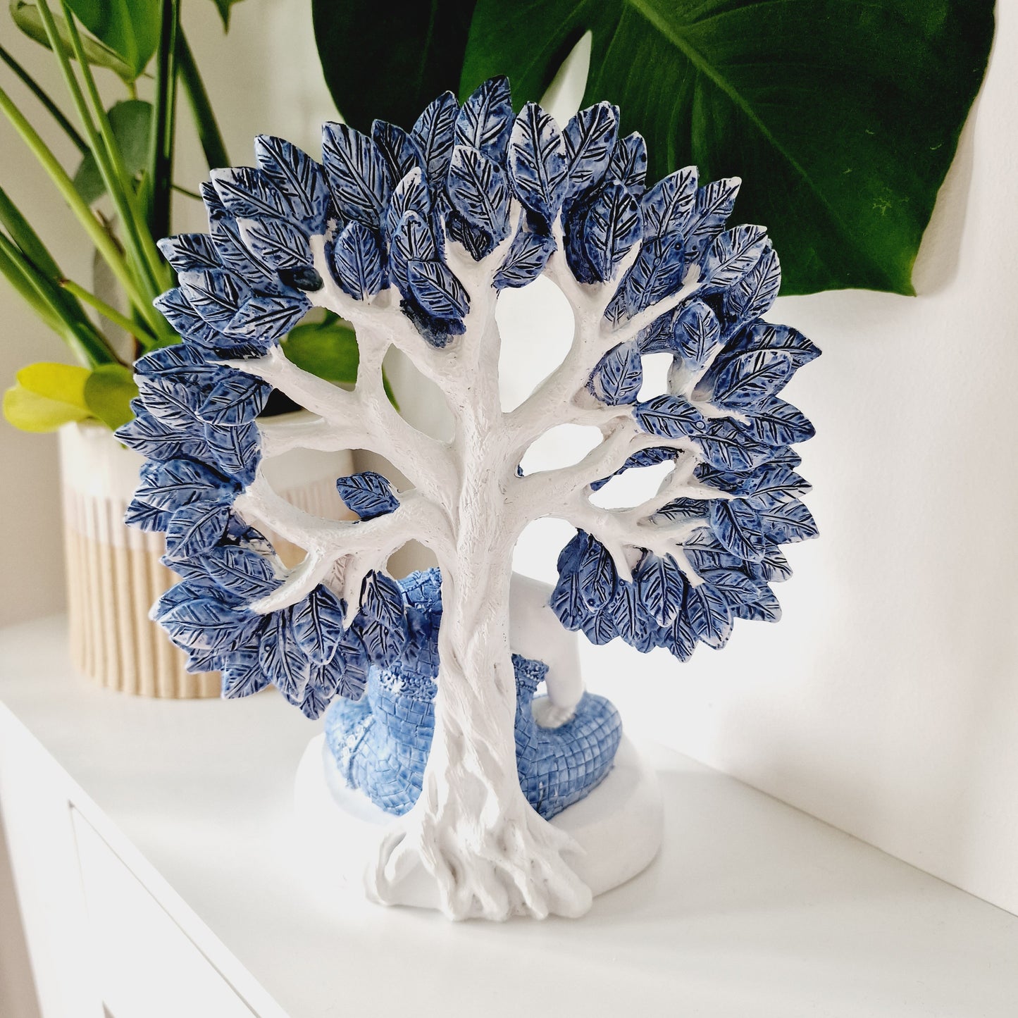 Denim Buddha Tree of Life Statue