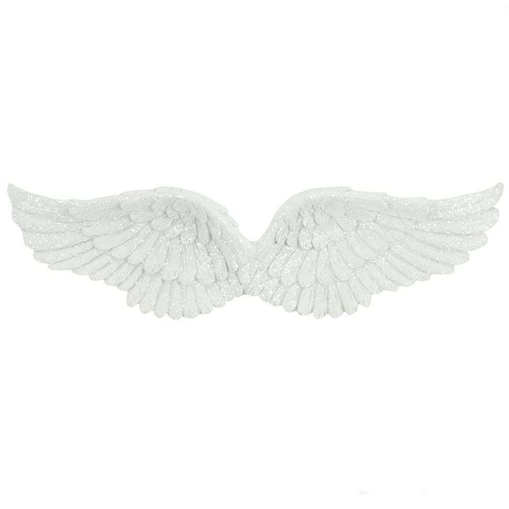 Glitter Hanging Angel Wings - Black Qubd