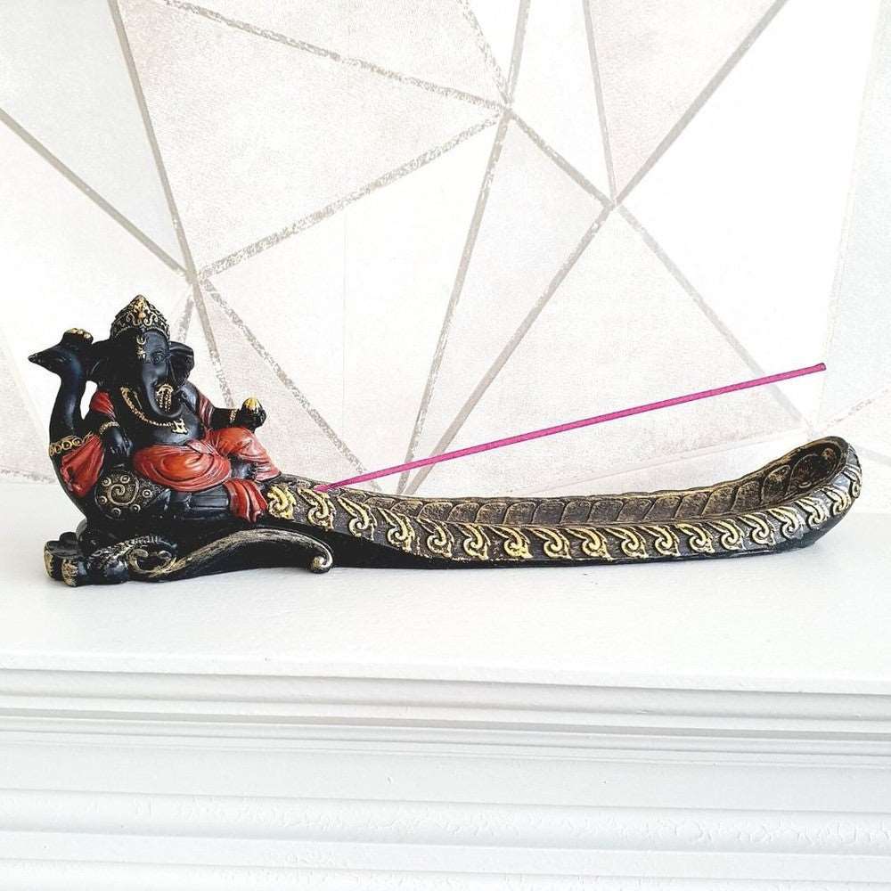 Ganesh Incense Holder - Black Qubd