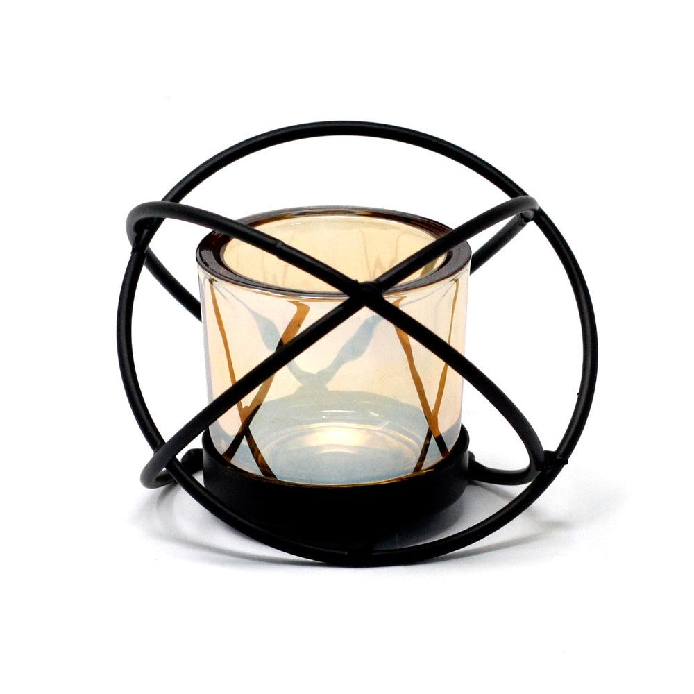 Iron Votive Candle Holder - 1 Cup Black Qubd